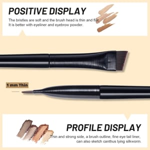 BS-MALL 2-Piece Super Thin Eyebrow and Concealer Brush Set