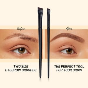BS-MALL 2-Piece Super Thin Eyebrow and Concealer Brush Set