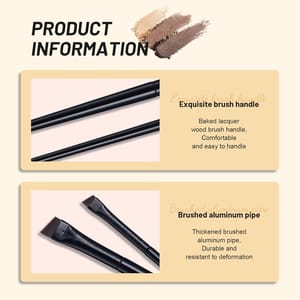 BS-MALL 2-Piece Super Thin Eyebrow and Concealer Brush Set