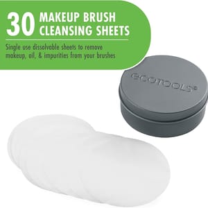 EcoTools Dissolving Brush Cleansing Sheets, 30 Sheet Count