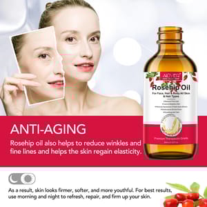 Aliver Rosehip Oil For Face, Hair & Body