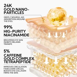 Lanbena 24K Gold Hydra-Gel Eye Patches 60Pcs/30Pairs Lanbena 24K Gold Hydra-Gel Eye Patches 60Pcs/30Pairs