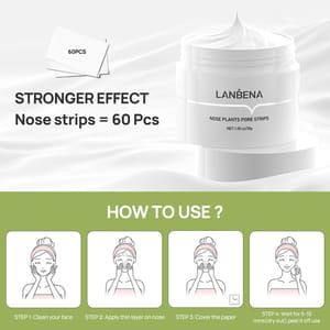 Lanbena Nose Plants Pore Strips 30G 60Pcs
