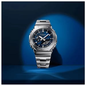 Casio G-Shock Octagonal Navy Blue Stainless Steel Watch GM2110D-2B Casio - Men's Dress Watches 2