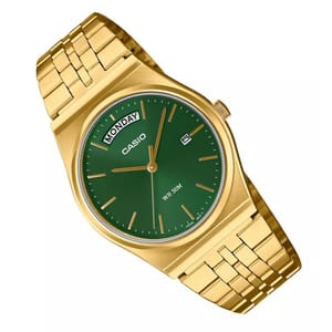 Casio MTP-B146G-9AV Quartz Gold Dial Stainless Steel Watch
