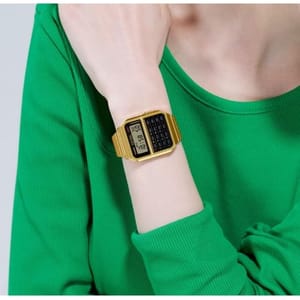 Stylish Gold Casio Men's Watch with Multiple Features CA-500WEG-1ADF Casio - Women's Smart & Digital Watches 2