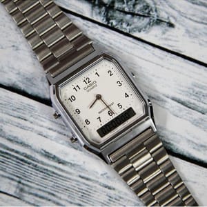 Stylish Casio Men's Watch with Dual Time Display - AQ-230A-7BMQ Casio - Men's Dress Watches 3