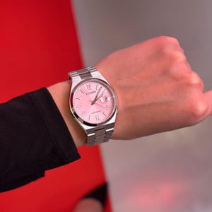 Citizen x Pantone Dreamy Pink Stainless Steel Watch NJ0158-89X