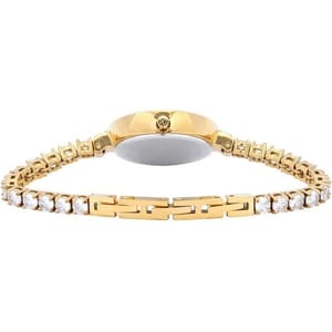 Mathey-Tissot Ladies Gold Dial Watch with Crystals D986SPDI