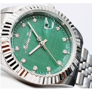 Mathey-Tissot Mathey III Quartz Crystal Green Dial Ladies Watch D810AV