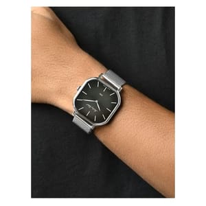 Mathey-Tissot Monsoon Square Quartz Black Dial Watch H7917AN