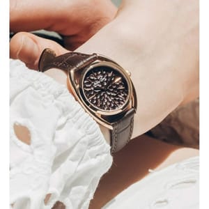 Mathey-Tissot Saphira Quartz Brown Dial Ladies Watch D933PLM