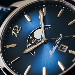 Mathey-Tissot Urban Moon Quartz Watch with Blue Dial H411LABU Mathey-Tissot Urban Moon Quartz Watch with Blue Dial H411LABU