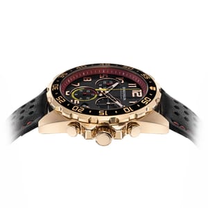 Romanson Black Dial Chronograph Leather Strap Watch AL0002HMBRAC6W Romanson - Men's Dress Watches 3