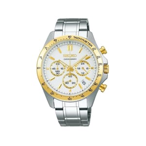 Seiko Selection SBTR024 Two-Tone Quartz Chronograph Watch Seiko - Men's Dress Watches