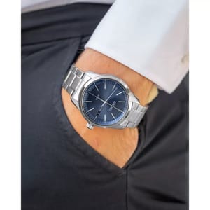 Seiko Solar Men's Watch Blue Dial Stainless Steel SNE525P1 Seiko - Men's Dress Watches 4
