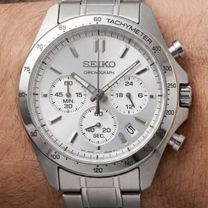 Seiko Spirit Chronograph Silver Dial Stainless Steel Watch SBTR009
