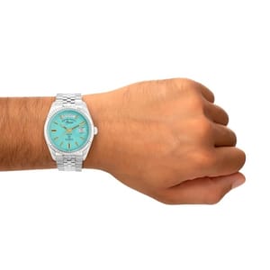 West End Men's Automatic Silver Turquoise Dial Watch 6868.10.3337 West End Watch Co - Men's Dress Watches 3