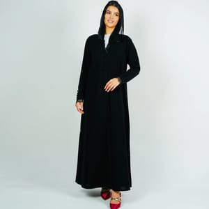 Stylish Elegant Abaya,With Dantel Design And Button Style