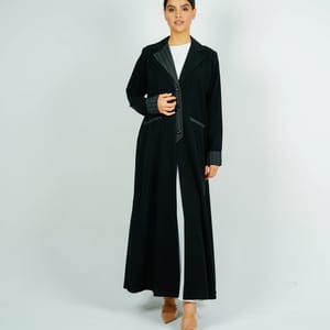 Stylish Blazer Abaya With Button Style