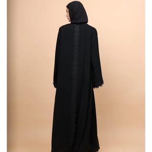 Obsidian Royale Lace-Front Abaya ABY1247