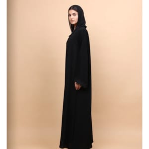 Obsidian Royale Lace-Front Abaya ABY1247