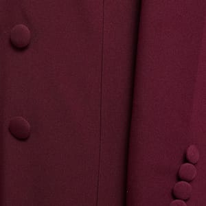 Elegant Blazer Abaya With Button Detail - Burgundy