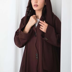Chic Brown Elegance Abaya