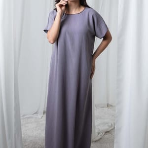 Grey CEY Fabric Under Abaya Msquare Fashion - Women's Abayas 1