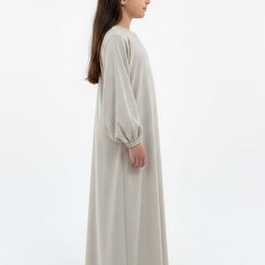 Kids Harir Maqsood Prayer Abaya I Beige Msquare Fashion - Kids's Abayas