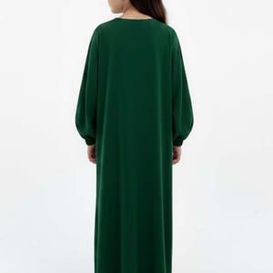 Kids Harir Maqsood Prayer Abaya I Green Msquare Fashion - Kids's Abayas 3