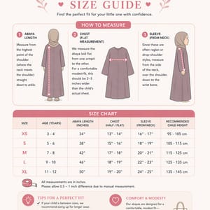 Elegant Kids Abaya & Modest Long Dress in Premium Fabric Msquare Fashion - Kids's Abayas 4