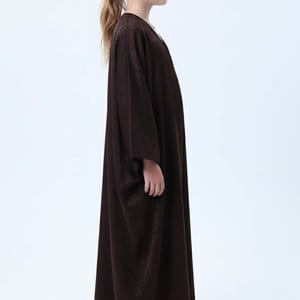 Premium Self Design Silk Kids Abaya - Elegant Islamic Wear for Girls Msquare Fashion - Kids's Abayas 1