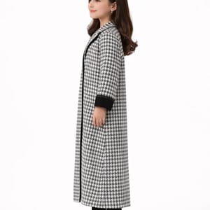Mini Me Collection Elegant Kids Abaya - Premium Tweed Long Modest Dress Mini Me Collection Elegant Kids Abaya - Premium Tweed Long Modest Dress