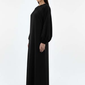 Lightweight Harir Maqsood Black Prayer Abaya Msquare Fashion - Women's Abayas 1