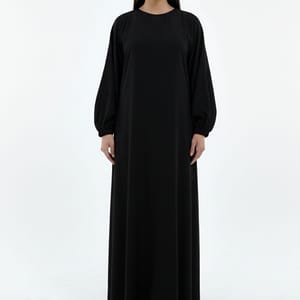 Lightweight Harir Maqsood Black Prayer Abaya