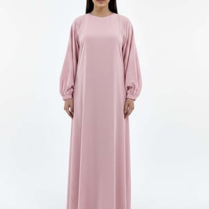 Lightweight Pink Harir Maqsood Prayer Abaya