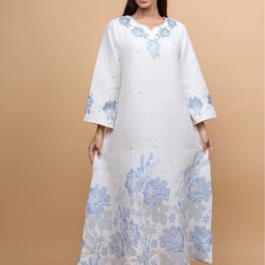 Classic Floral Crystal Jalabiya