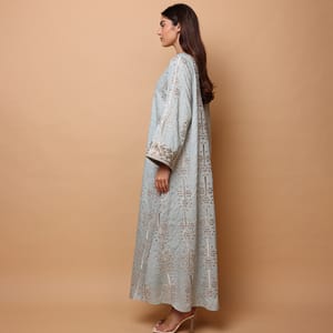 Ikkxa WIDAD Embroidered Crew Neck Jalabiya IKKXA - Women's Jalabiyas 59