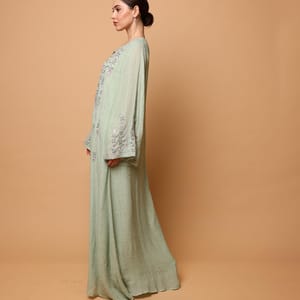 Ikkxa Nahla Embellished Flared Sleeves Jalabiya IKKXA - Women's Jalabiyas 18