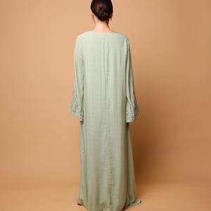 Ikkxa Nahla Embellished Flared Sleeves Jalabiya IKKXA - Women's Jalabiyas 19
