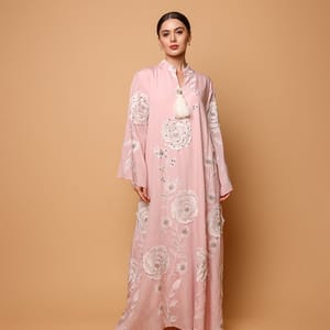 Ikkxa Saja Appliqued Flared Sleeves Jalabiya IKKXA - Women's Jalabiyas 21