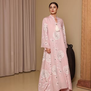 Ikkxa Saja Appliqued Flared Sleeves Jalabiya IKKXA - Women's Jalabiyas 22