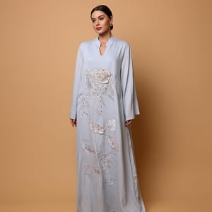 Ikkxa Afnan Embroidered Flared Sleeves Jalabiya IKKXA - Women's Jalabiyas 22