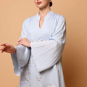 Ikkxa Afnan Embroidered Flared Sleeves Jalabiya IKKXA - Women's Jalabiyas 24