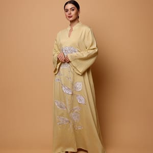 Ikkxa Afnan Embroidered Flared Sleeves Jalabiya IKKXA - Women's Jalabiyas 42