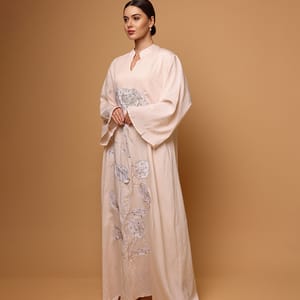 Ikkxa Afnan Embroidered Flared Sleeves Jalabiya IKKXA - Women's Jalabiyas 62
