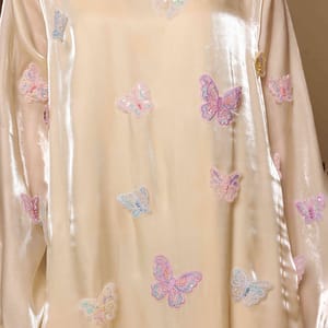 Ikkxa Banan Butterfly Appliqued Flared Sleeves Jalabiya IKKXA - Women's Jalabiyas 23