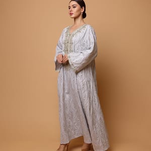 Ikkxa Hadeel Embellished Flared Sleeves Jalabiya IKKXA - Women's Jalabiyas 16