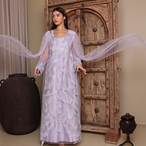 Ikkxa Nayla Embellished Cape Sleeves Jalabiya IKKXA - Women's Jalabiyas 27